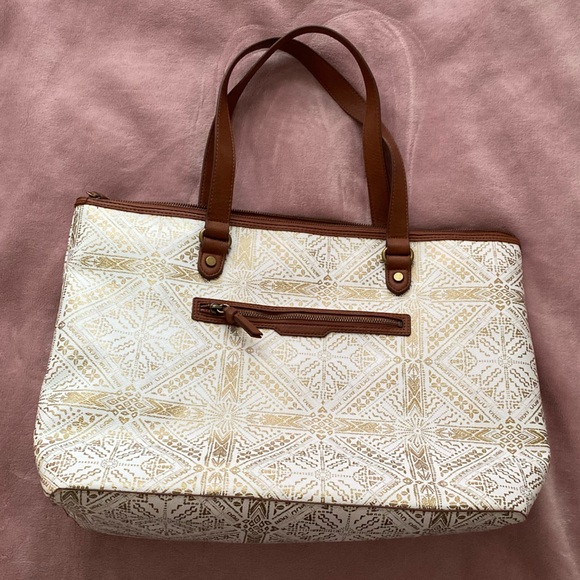 The Sak Ariana gold & white large purse - Picture 2 of 9